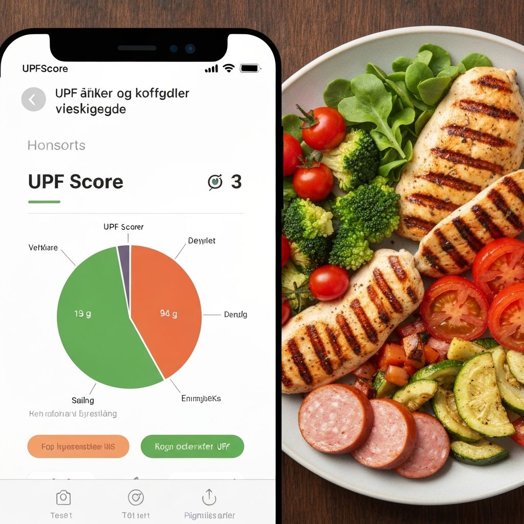 UPFScore app resultatskjerm